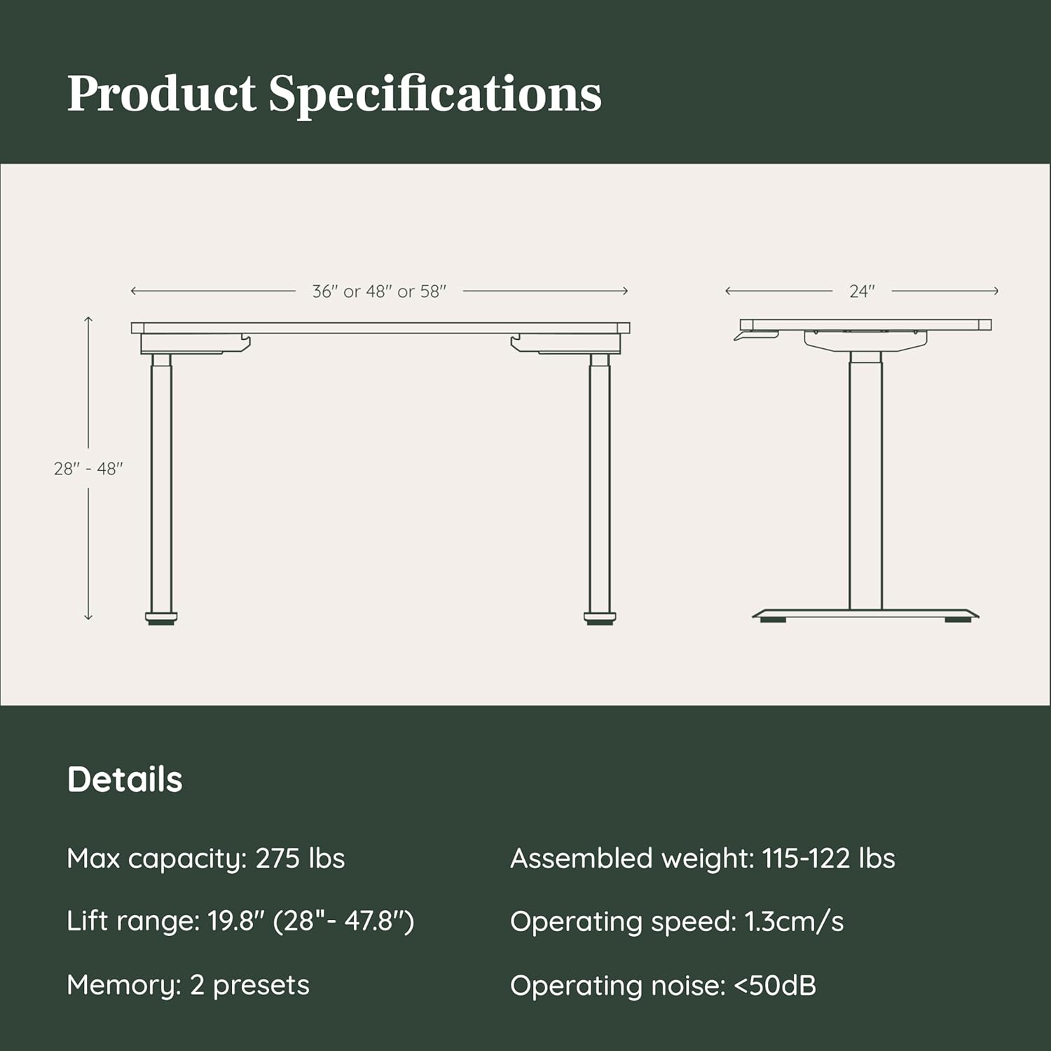 White Dual Standing Desk