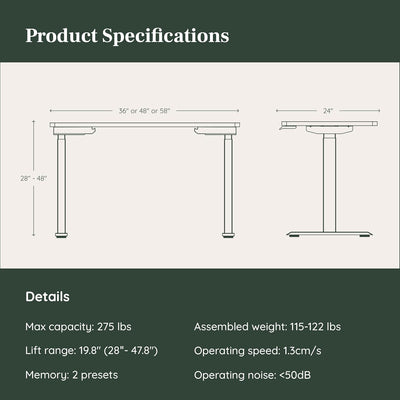 White Dual Standing Desk