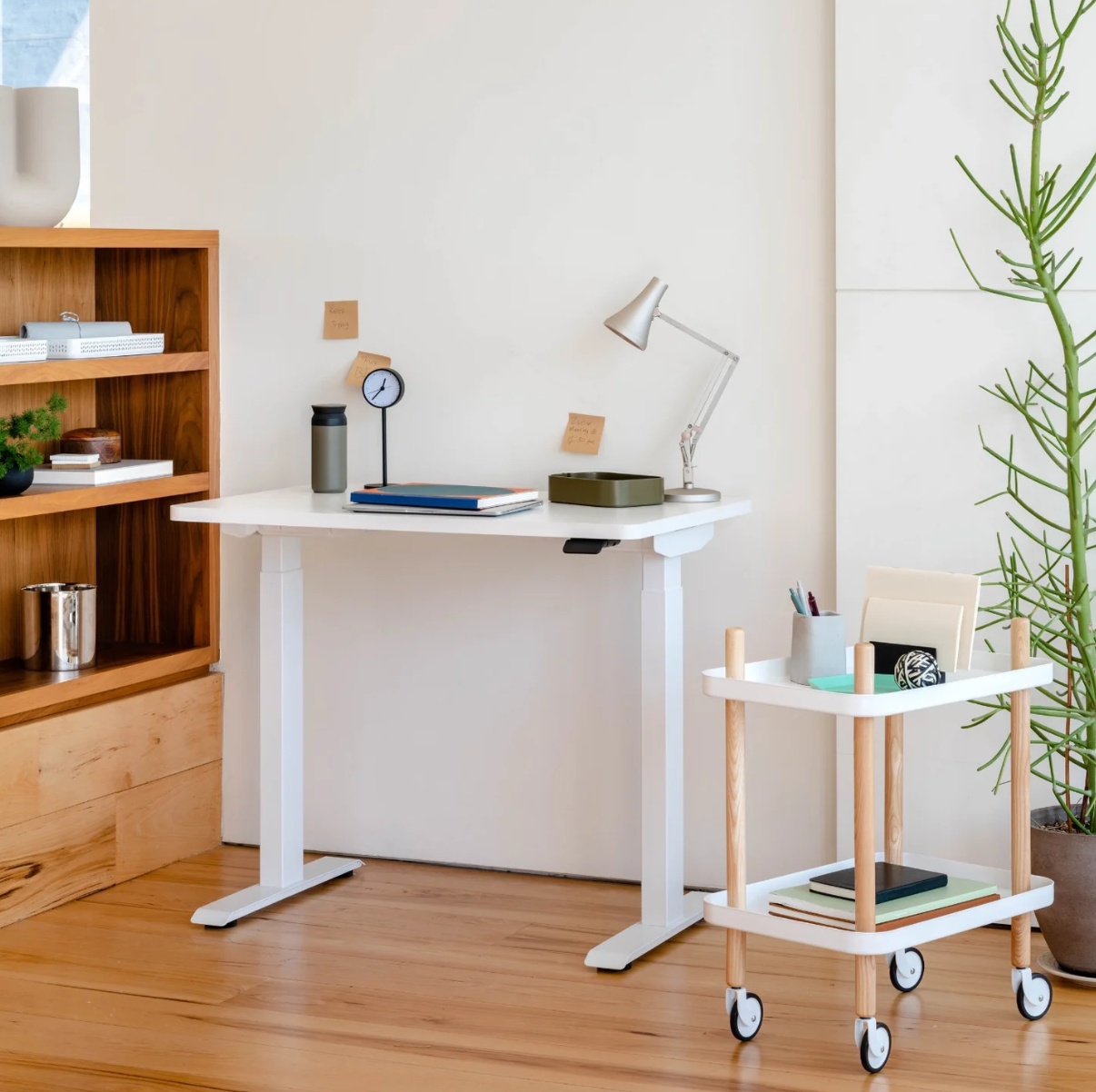 White Dual Standing Desk