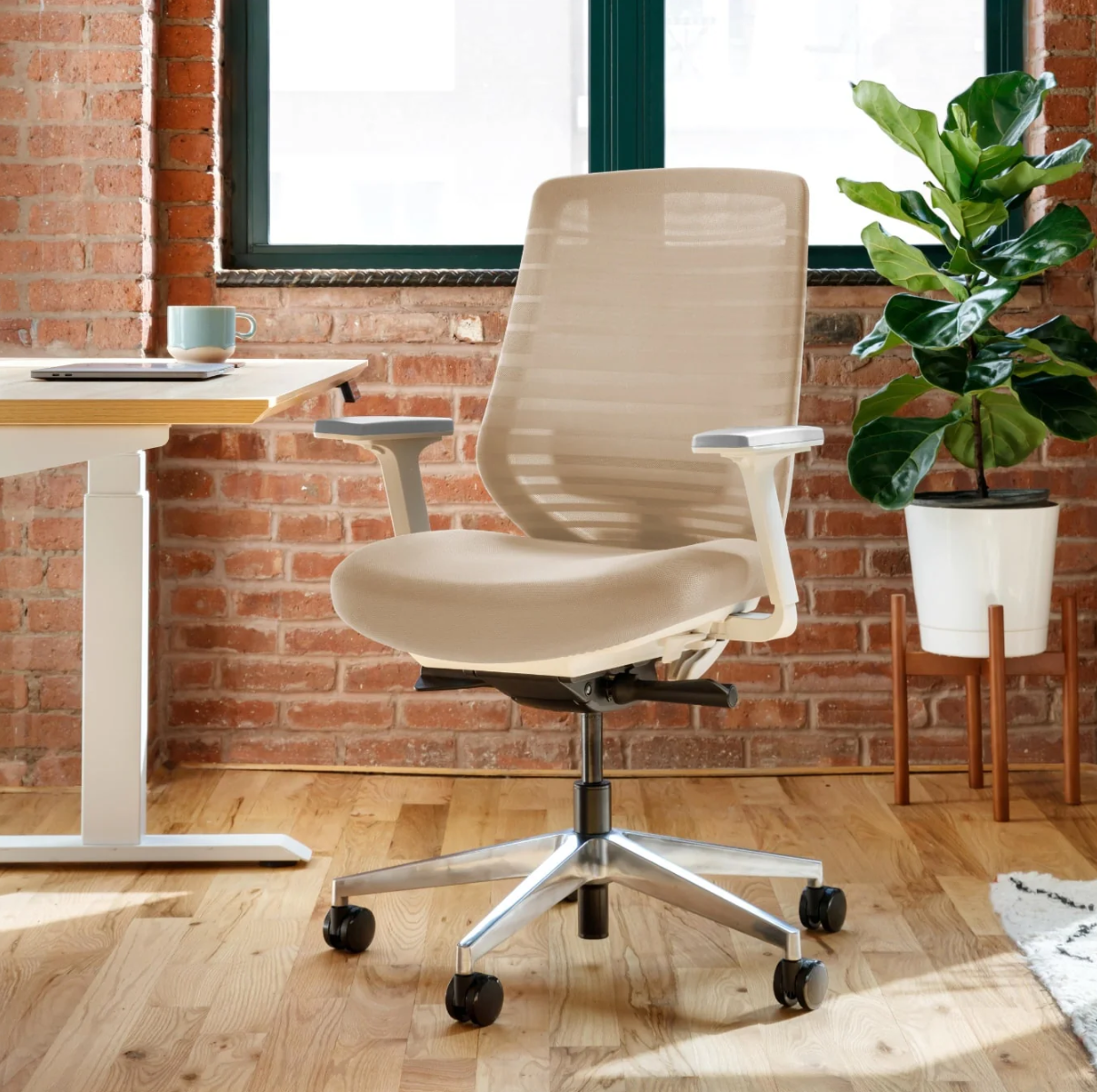 Beige Ergonomic Chair