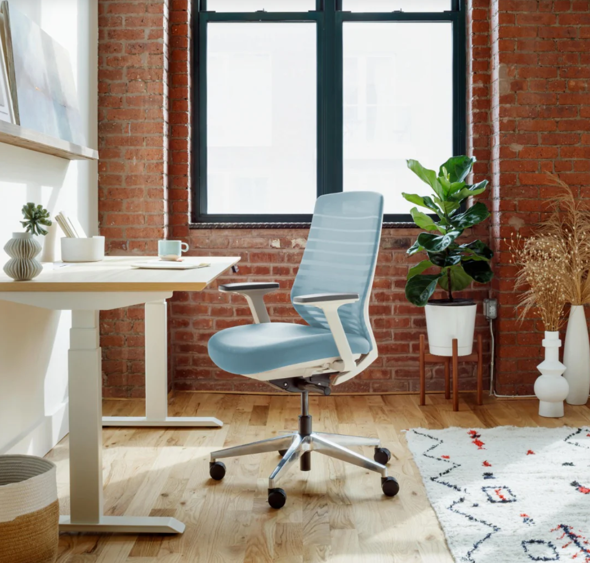 Baby Blue Ergonomic Chair